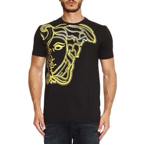 versace black shirt men|versace collection men shirt black.